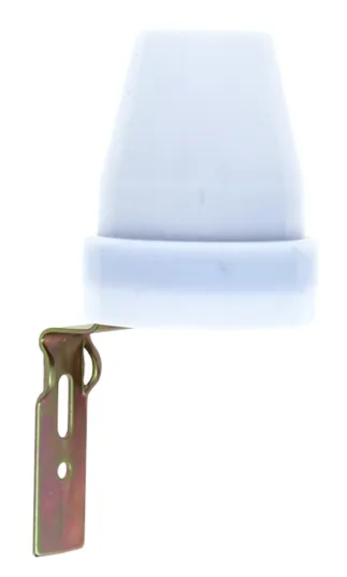 Фотореле EKF / ЕКФ PROxima PS-2 в пластиковом корпусе белый 78×78×146мм 230В 10А 2200Вт IP44 / электрика