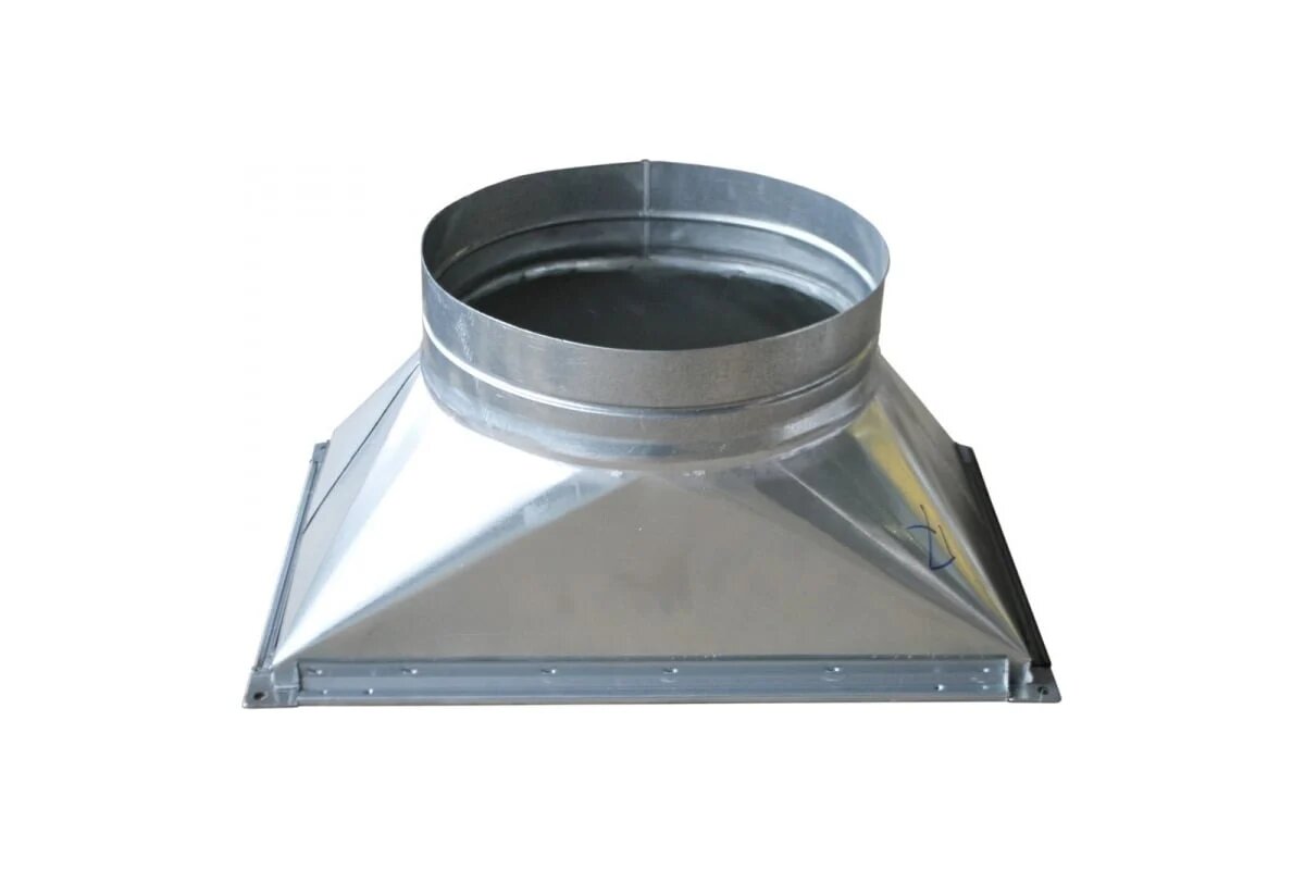 Вентека Переход с прямоугольного на круглое сечения тип 1 - 200x200/Ф200-260 Рулон оц.(08ПС)0.50 _ш20у65/-_ 53-7990000003350