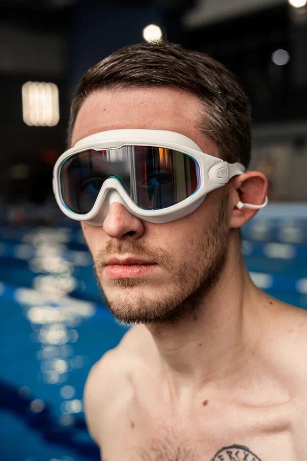 Маска плавательная для бассейна BE FINE AF 6500 фиолетовый — фото 1