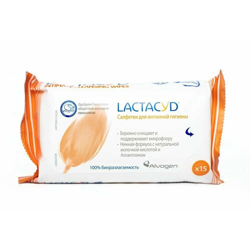 фото Салфетки для интимной гигиены lactacyd 15 шт