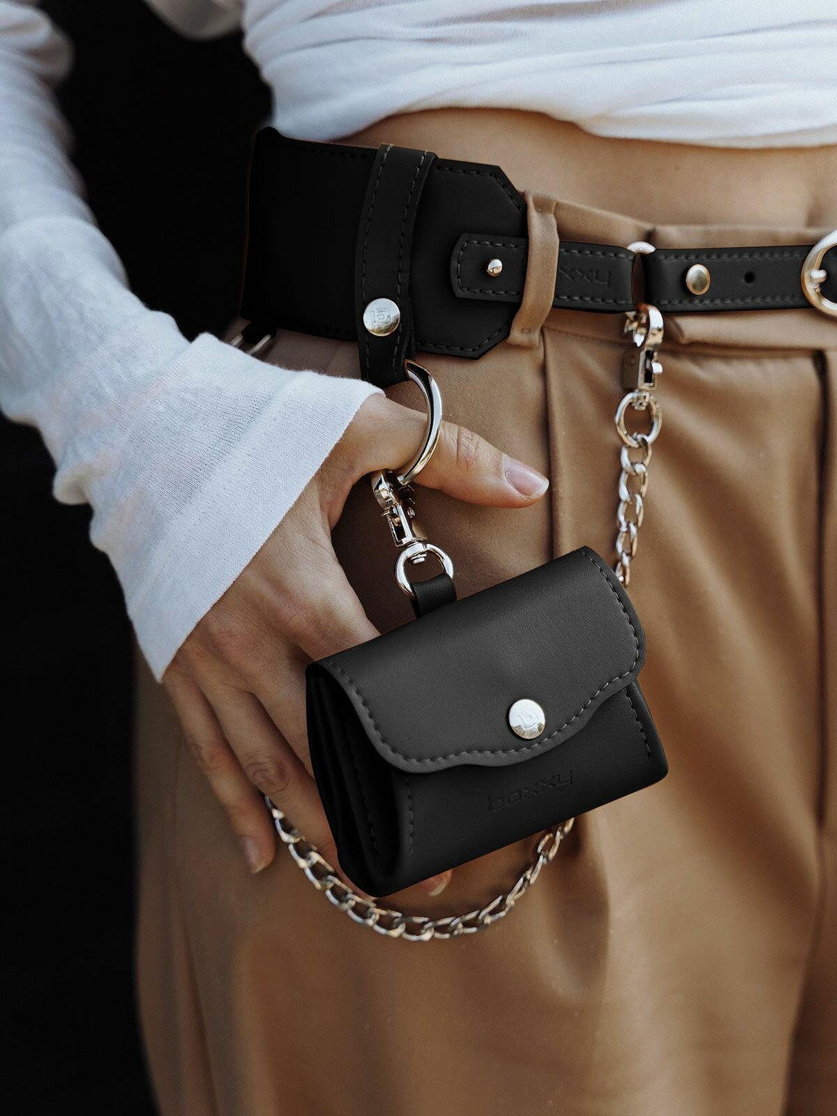 Ремень BOXXY для женщин, черный