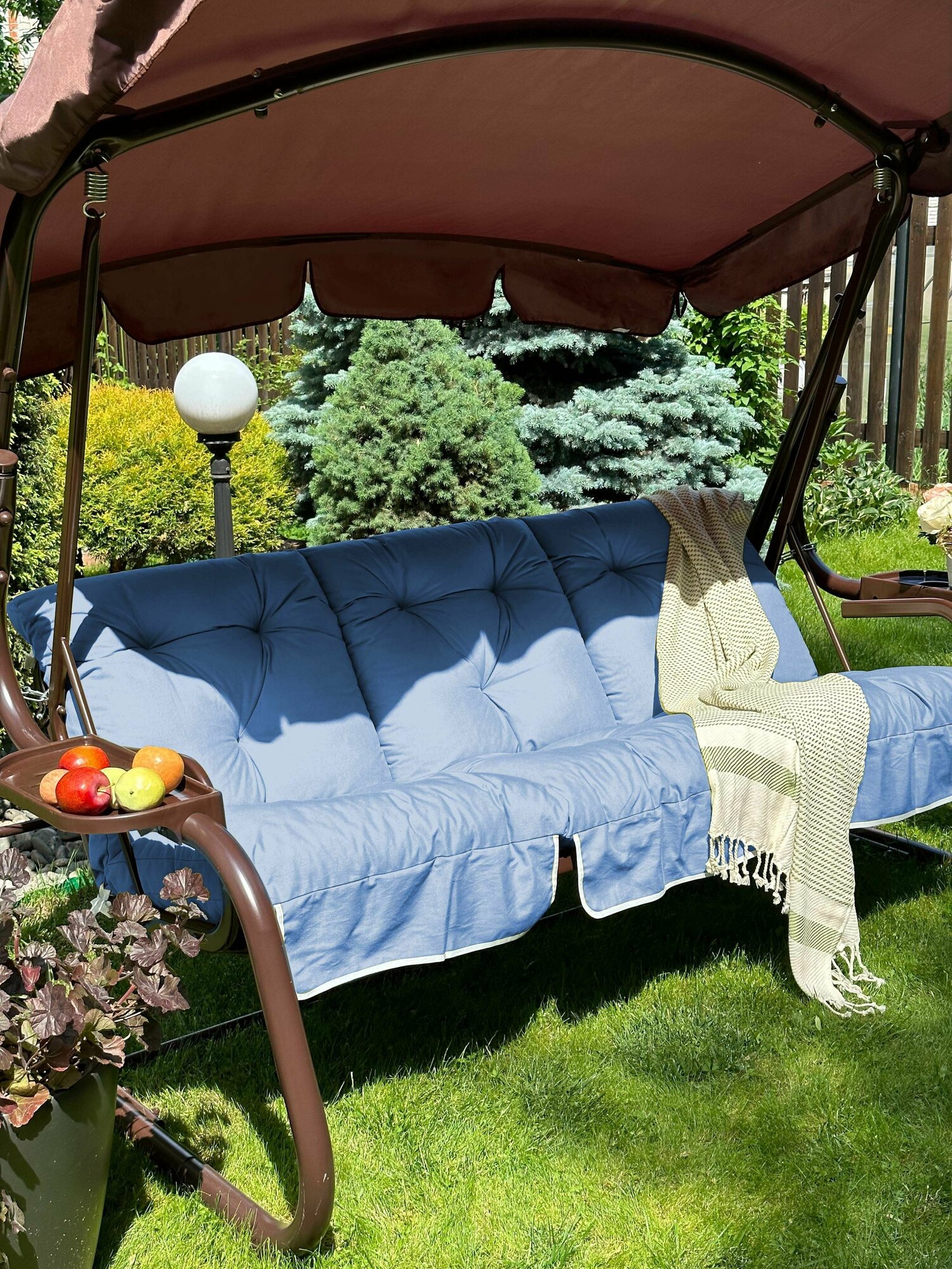 Подушка для садовых качелей, дивана, сидушка Билли - фотография № 2
