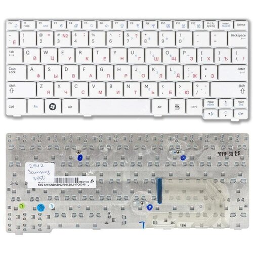 Клавиатура для Samsumg BA59-03104C белая клавиатура для ноутбука samsumg ba59 03104c белая
