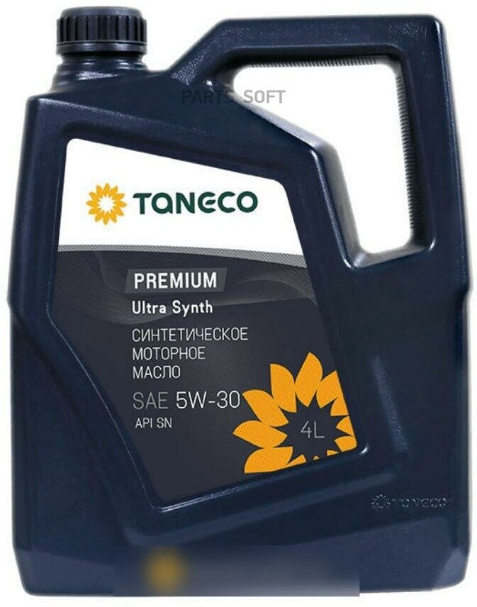 Масло моторное синтетическое TANECO Premium Ultra Synth SAE 5W-30 канистра 4 л TANECO / арт. 4650229680048 - (1 шт)