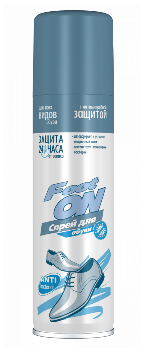 Дезодорант для обуви "Futon" с ароматом ментола, антибактериальный (153 мл) - 1 шт