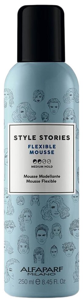 Alfaparf Milano Мусс Style stories Flexible Mousse средней фиксации, 250 мл