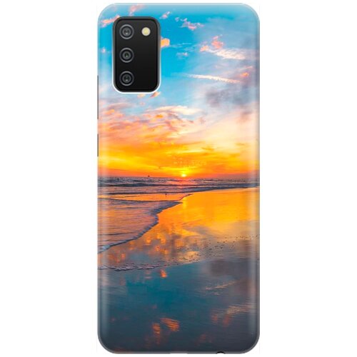 RE: PA Накладка Transparent для Samsung Galaxy A02s с принтом Закат на пляже re pa накладка transparent для samsung galaxy a6 plus 2018 с принтом закат на пляже