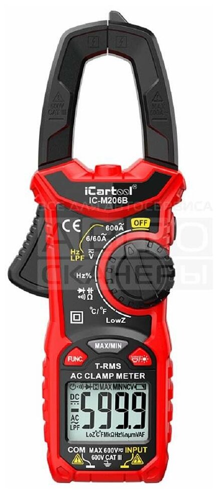 iCarTool Токовые клещи IC-M206B