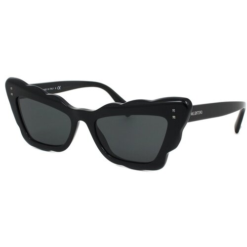 фото Солнцезащитные очки valentino, кошачий глаз, оправа: пластик, для женщин, черный