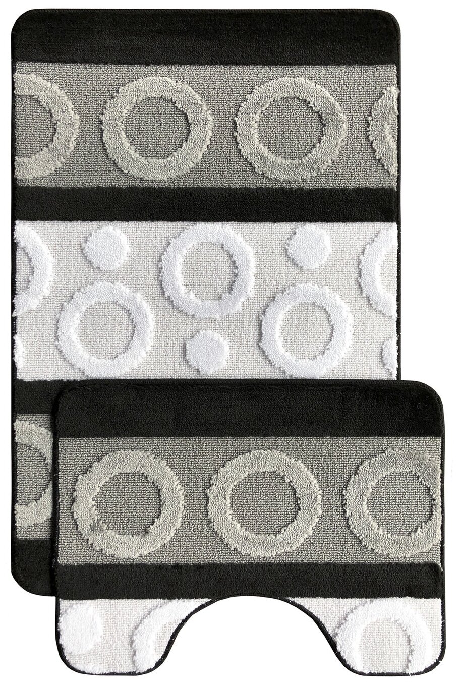 фото Набор ковриков для ванной Lemis, 60х100 см и 60х50 см, серый