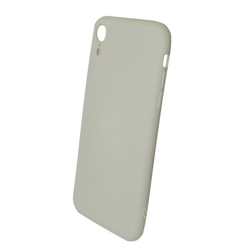 Чехол силиконовый для iPhone XR белый покрытие Soft Touch