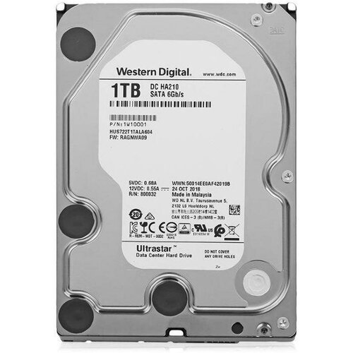 Жесткий диск SATA 1TB 7200RPM 6GB/S 128MB DC HA210 1W10001 WD