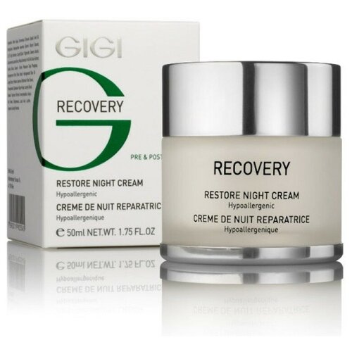 GIGI Recovery Restore Night Cream Крем ночной восстанавливающий, 50 мл gigi ночной восстанавливающий крем relief night cream 50 мл gigi texture