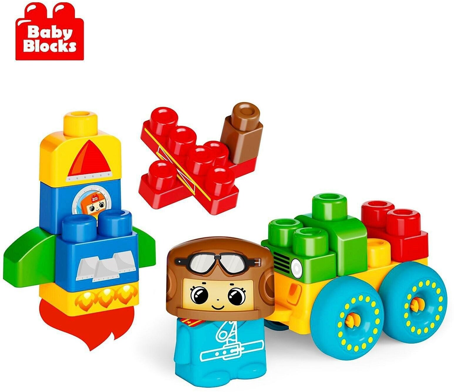 Десятое королевство TD03911 Конструктор пластиковый Baby Block "Самолетик" 20 деталей - фото №12