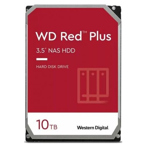фото Жесткий диск 10 тб western digital red plus (wd101efbx) 3.5", sata, 7200 об/мин