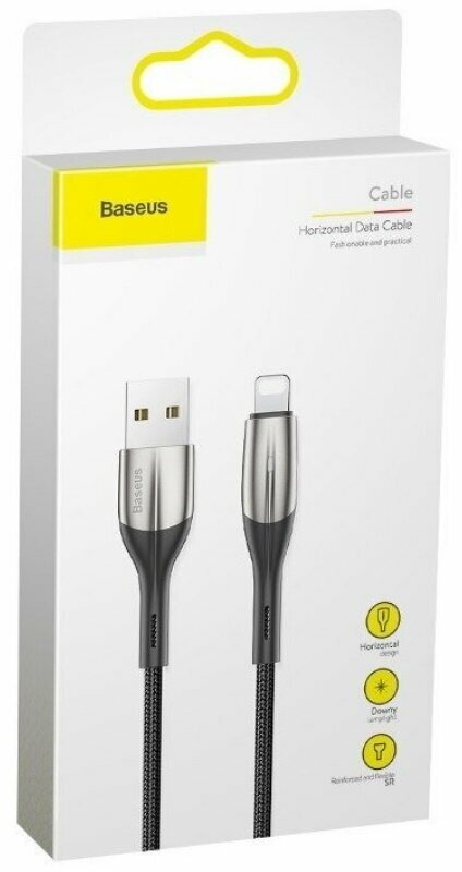 Кабель Baseus (CALSP-B01) USB/Lightning 1m (Black) - фото №12