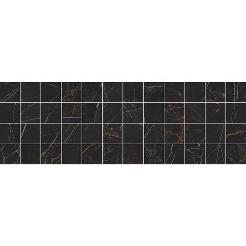 Керамическая плитка Laparet Royal мозаичный чёрный MM60074 Декор 20x60 (цена за 13 шт) керамическая плитка laparet royal мозаичный бежевый mm60073 декор 20x60 цена за 13 шт