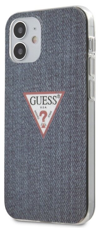Чехол Guess для iPhone 12 mini, тёмно-синий