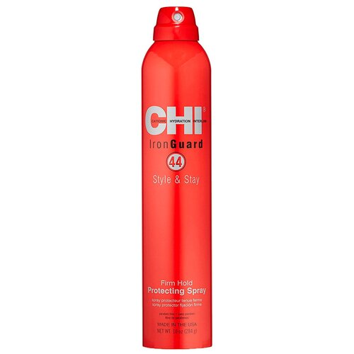 CHI Спрей для волос 44 Iron Guard Style & Stay Firm Hold Protecting Spray, сильная фиксация, 284 мл укладка и стайлинг kharisma voltage спрей для укладки волос термозащита и питание