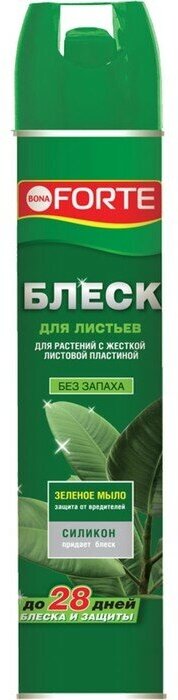 Блеск для листьев Бона Форте для растений с жесткой листовой пластиной 300мл