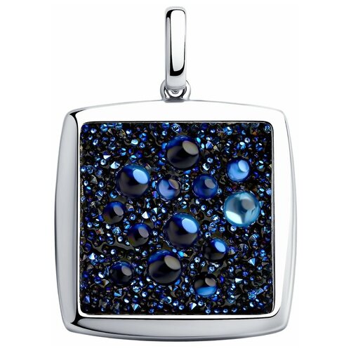 фото Sokolov подвеска из серебра с синим кристаллами swarovski 94032481