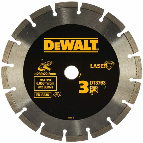 Круг алмазный DeWalt ф230 гранит DT3763