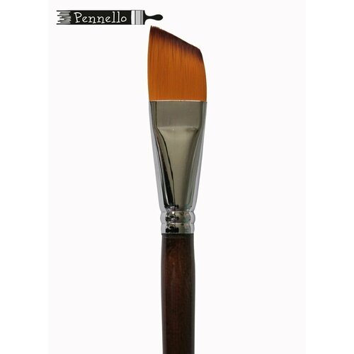 Кисть профессиональная, художественная Pennello DELUXE скошенная, синтетика