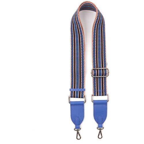 фото Ремень для сумки fabretti fb2011-8, фактура плетеная, синий