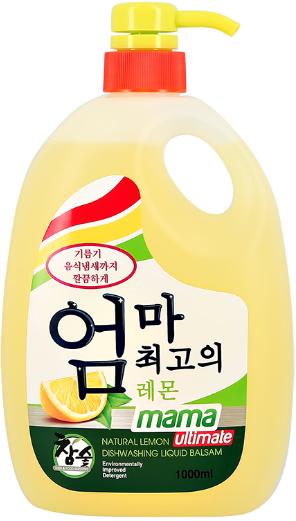 Mama Ultimate Natural Lemon Бальзам для мытья посуды и детских принадлежностей с ароматом натурального лимона 1000 мл