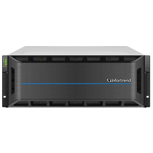 Система хранения данных Infortrend EonStor GS 2000 4U/24bay,dual redundant subsystem,2x12Gb/s SAS ports,8x1G iSCSI ports,4x host board,4x4GB RAM,2x(PSU+FAN),2x(SuperCap+Flash module),24xSAS SFF/LFF,1xRail kit(GS 2024RTCF-D)