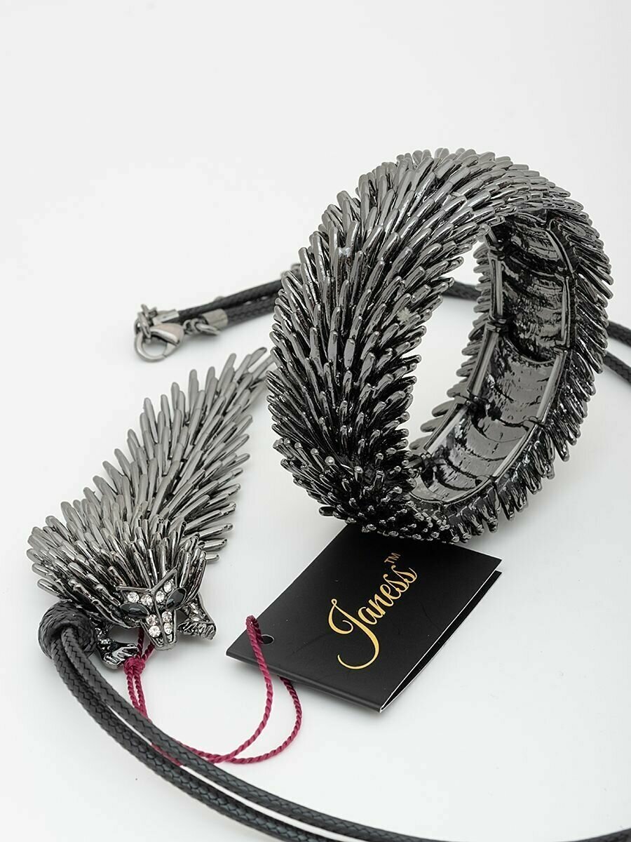 Комплект бижутерии Janess "Ехидна": браслет, подвеска