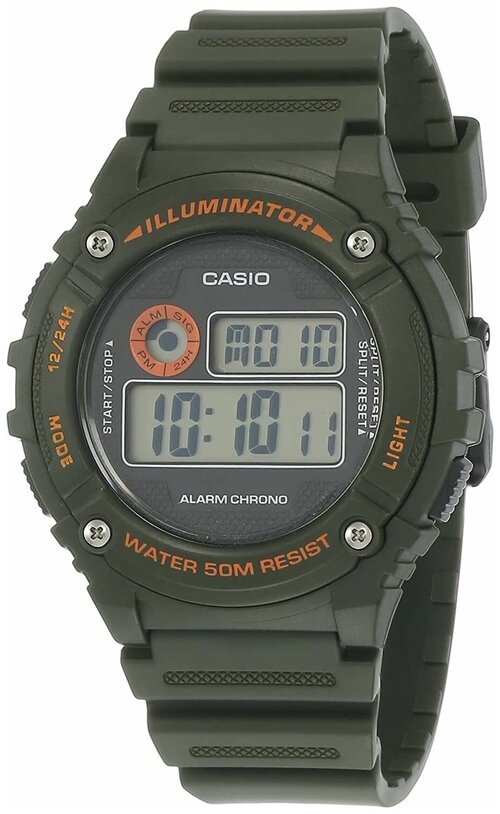 Наручные часы CASIO Collection, зеленый, черный