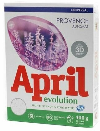 Стиральный порошок APRIL Evolution Provence (автомат), 0.4 кг