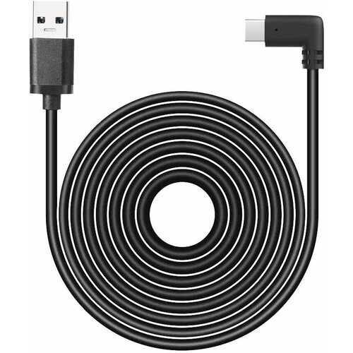 5m charging cable data line for oculus quest 1 2 link vr headset usb 3 0 type c data transfer typec to usb a cord vr accessories Кабель Oculus Link 5 метров MyPads для Oculus Quest 1,2 USB3.2 GEN1 5Gbps USB-A to Type-C VR черный провод 5м