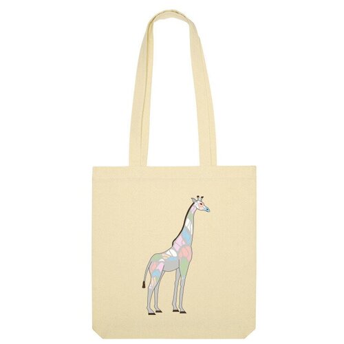 Сумка шоппер Us Basic, бежевый сумка жираф бежевый