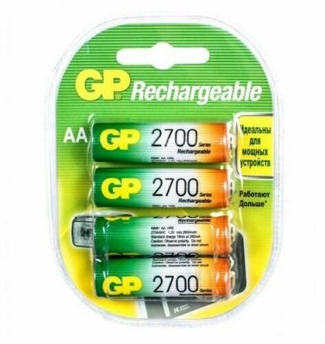 Аккумулятор GP 270AAHC 1.2V, 2700mAh, 4шт, size AA