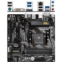 Материнская плата Gigabyte B550M DS3H Socket-AM4 AMD B550 4xDDR4, 4xSATA3, RAID, 2xM.2, 2xPCI-E16x, 4xUSB3.2, DVI-D, HDMI, Glan, mATX Ret