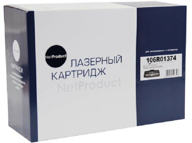 Картридж NetProduct 106R01374 для Xerox Phaser 3250/3250D, 5K, черный, 5000 страниц