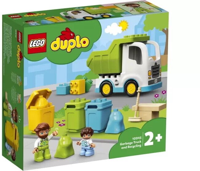 Конструктор LEGO Duplo Town 10945 Мусоровоз и контейнеры для раздельного сбора мусора