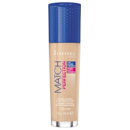 Rimmel Тональный крем Match Perfection, SPF 20, 30 мл, оттенок: 100 Ivory