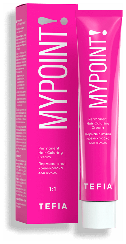 Tefia Mypoint Coloring Cream - Тефия Стойкая крем-краска, 60 мл - Tefia Mypoint 10.87 экстра светлый блондин коричнево-фиолетовый