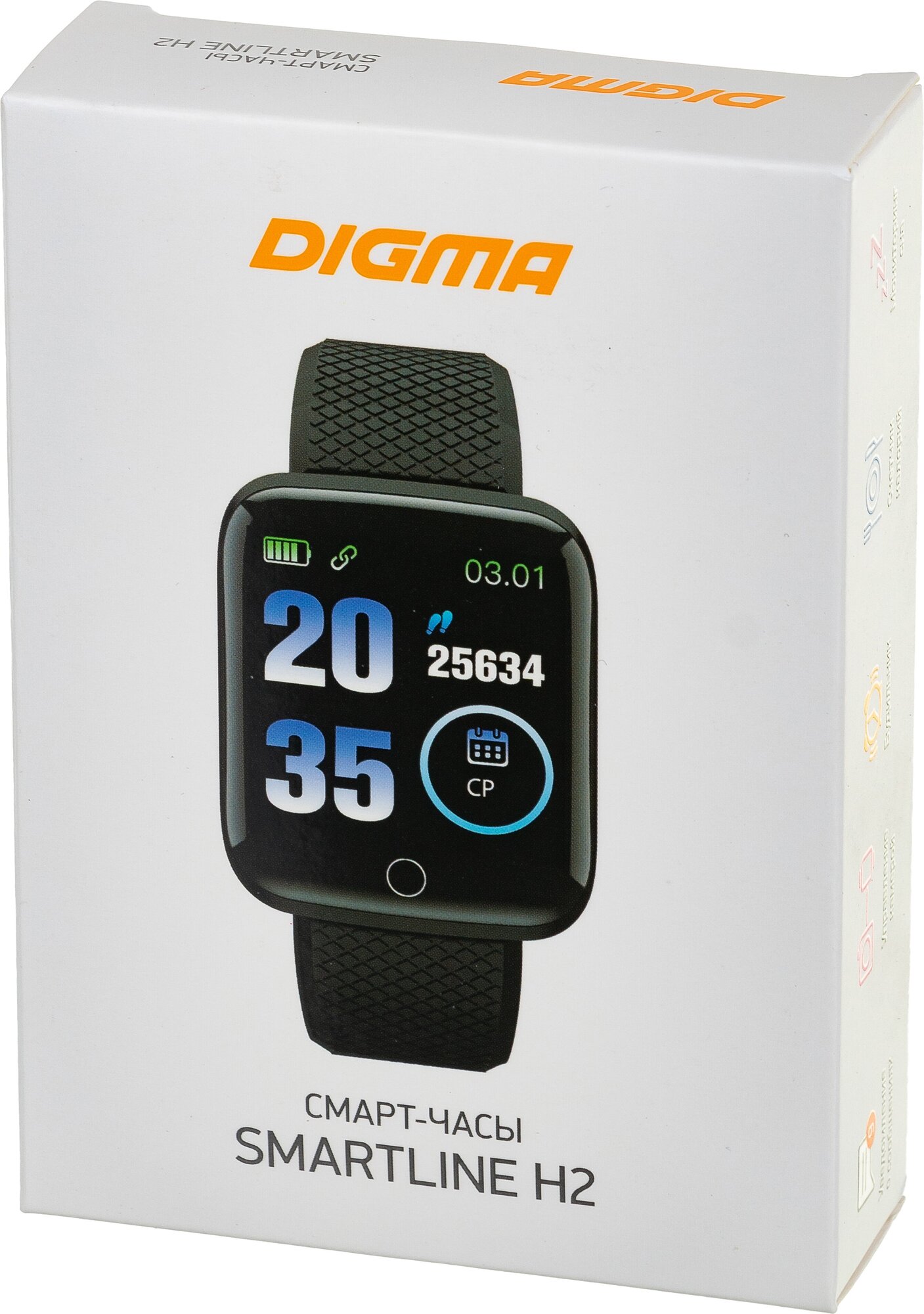 Смарт-часы Digma Smartline H2, 1.3", черный / черный [h2b] - фото №17