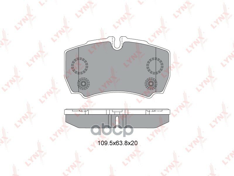 Колодки Тормозные Дисковые | Зад | Hcv Lcv LYNXauto арт. BD3035