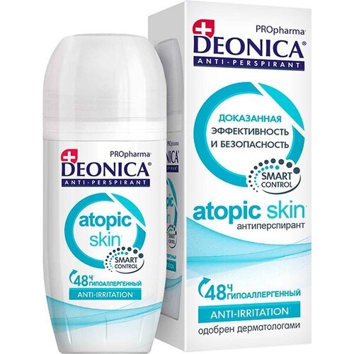 Набор из 3 штук Дезодорант DEONICA 50мл PROpharma Антиперспирант ATOPIC SKIN ролик