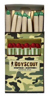 Спички Boyscout Колумб, 80 мм, упаковка 20 шт - фотография № 7
