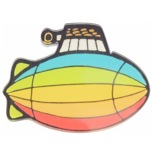 фото Значок бижутерный дирижабль (замок-булавка, разноцветный) 51411 otokodesign