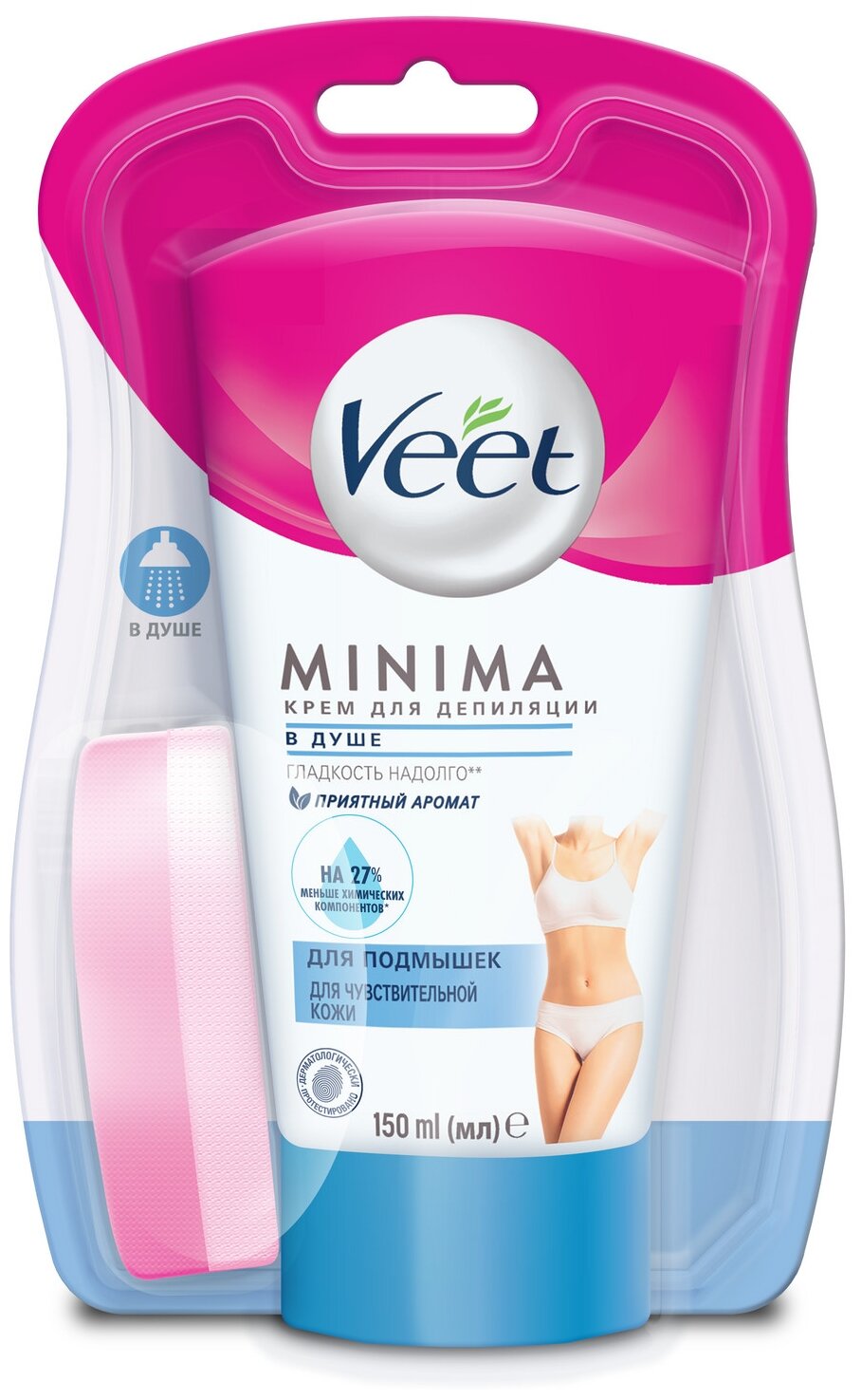 Veet Minima крем для депиляции в душе для чувствительной кожи