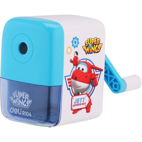 Точилка для карандашей механическая Deli ER10409 Super Wings 1 отверстие пластик ассорти