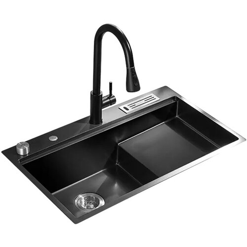 Ступенчатая кухонная мойка со смесителем Xiaomi Mensarjor Stepped Stainless Nano Sink (SS3118R-172R640NH)