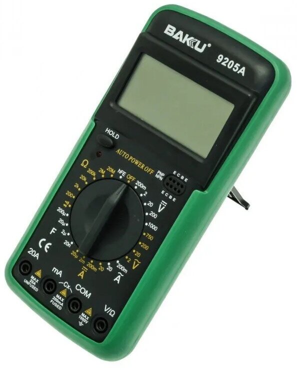 Мультиметр токоизмерительный цифровой (тестер электрический) BAKU BK-9205A